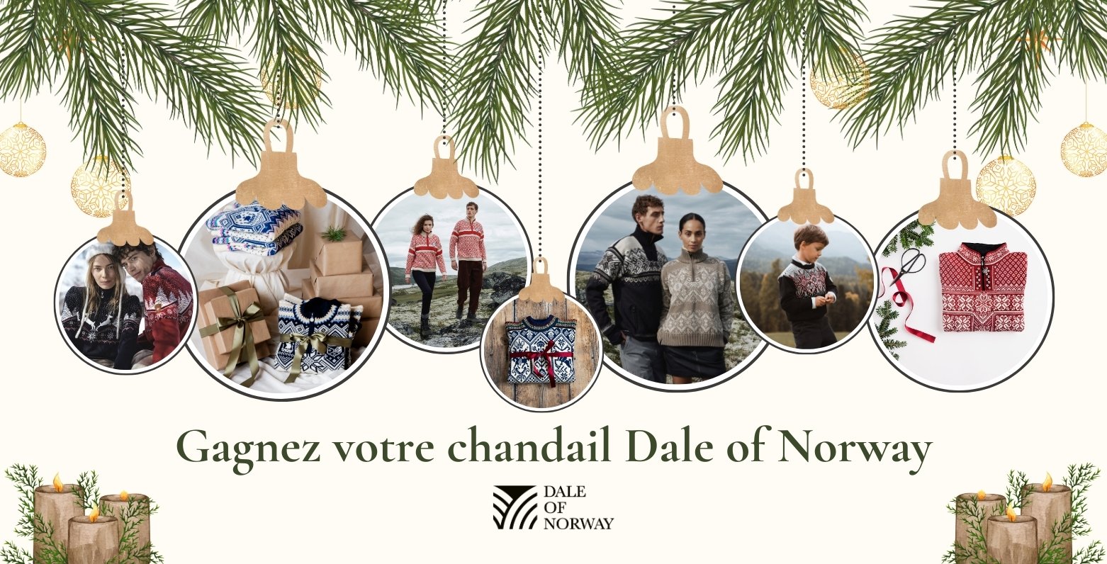 Concours 2025 : Gagnez votre chandail Dale of Norway